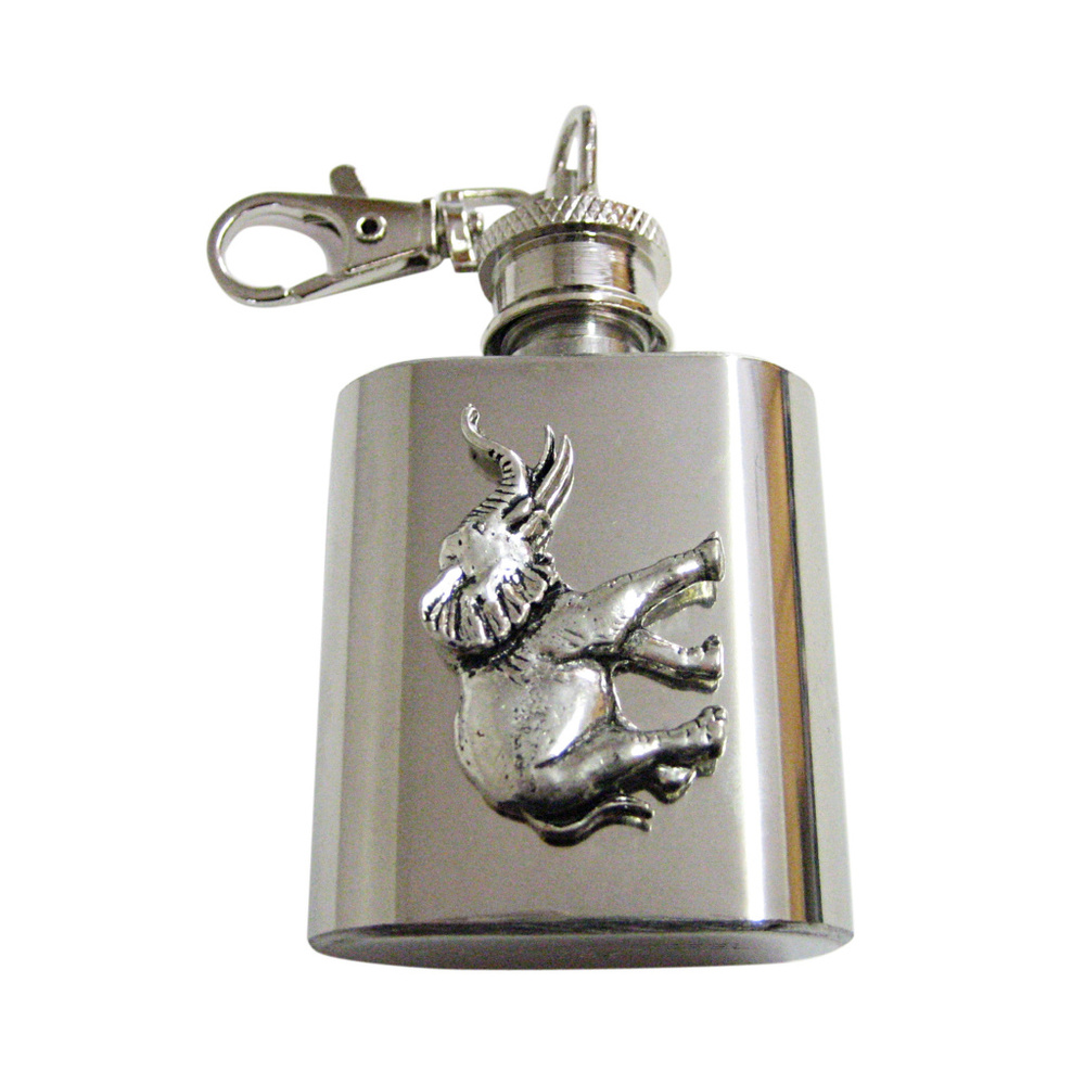 Walking Elephant Keychain Flask - image 1